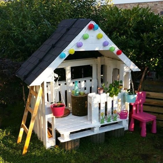 15+ Pallet kids house garden ideas