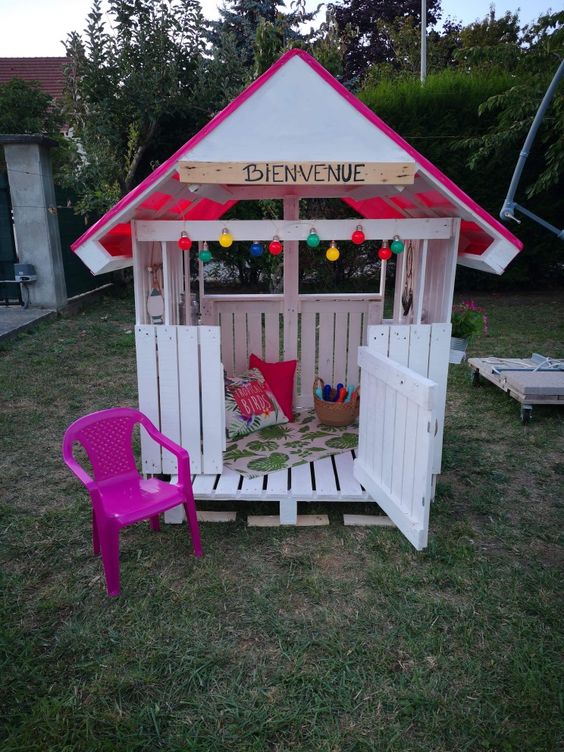 15+ Pallet kids house garden ideas