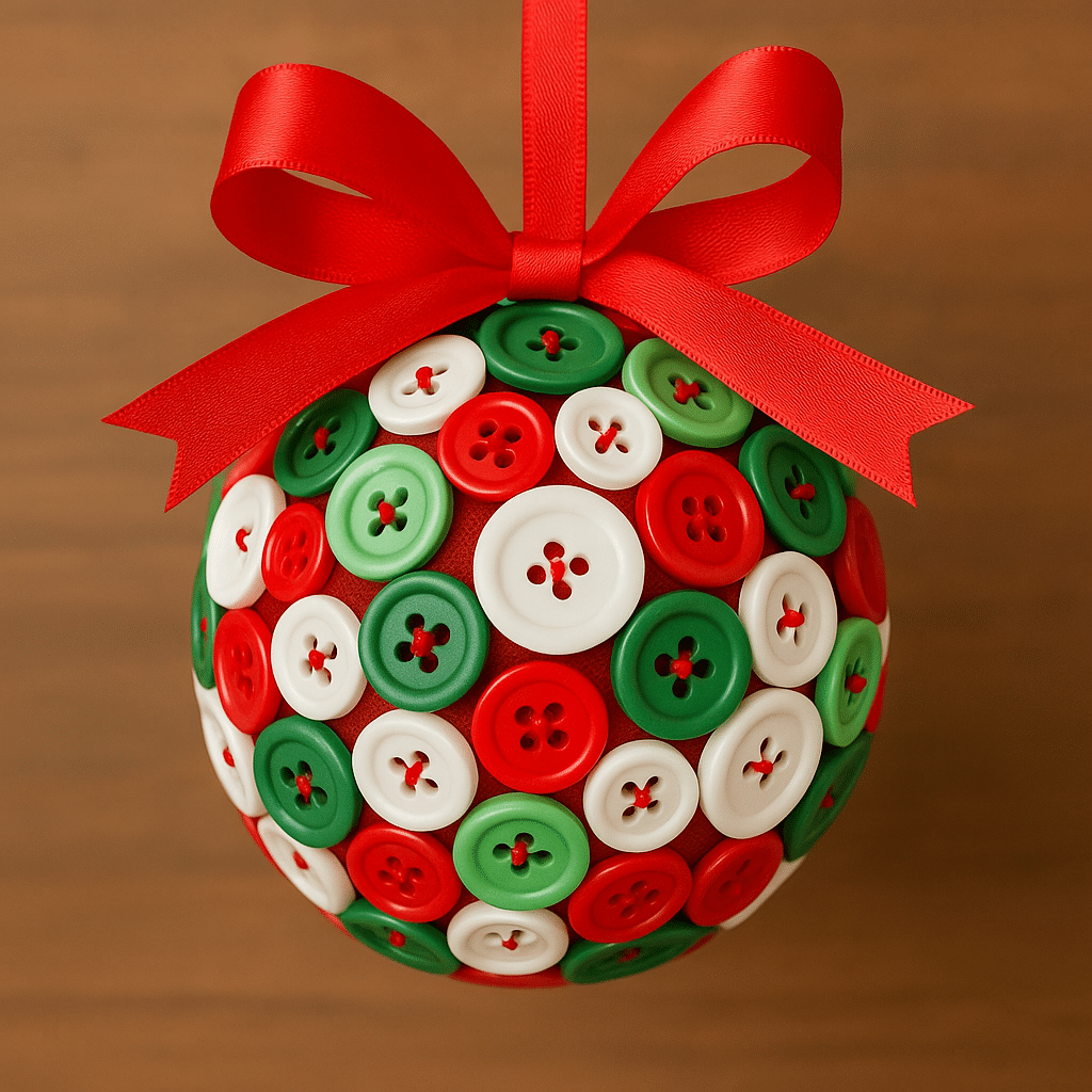 christmas button crafts ideas 2