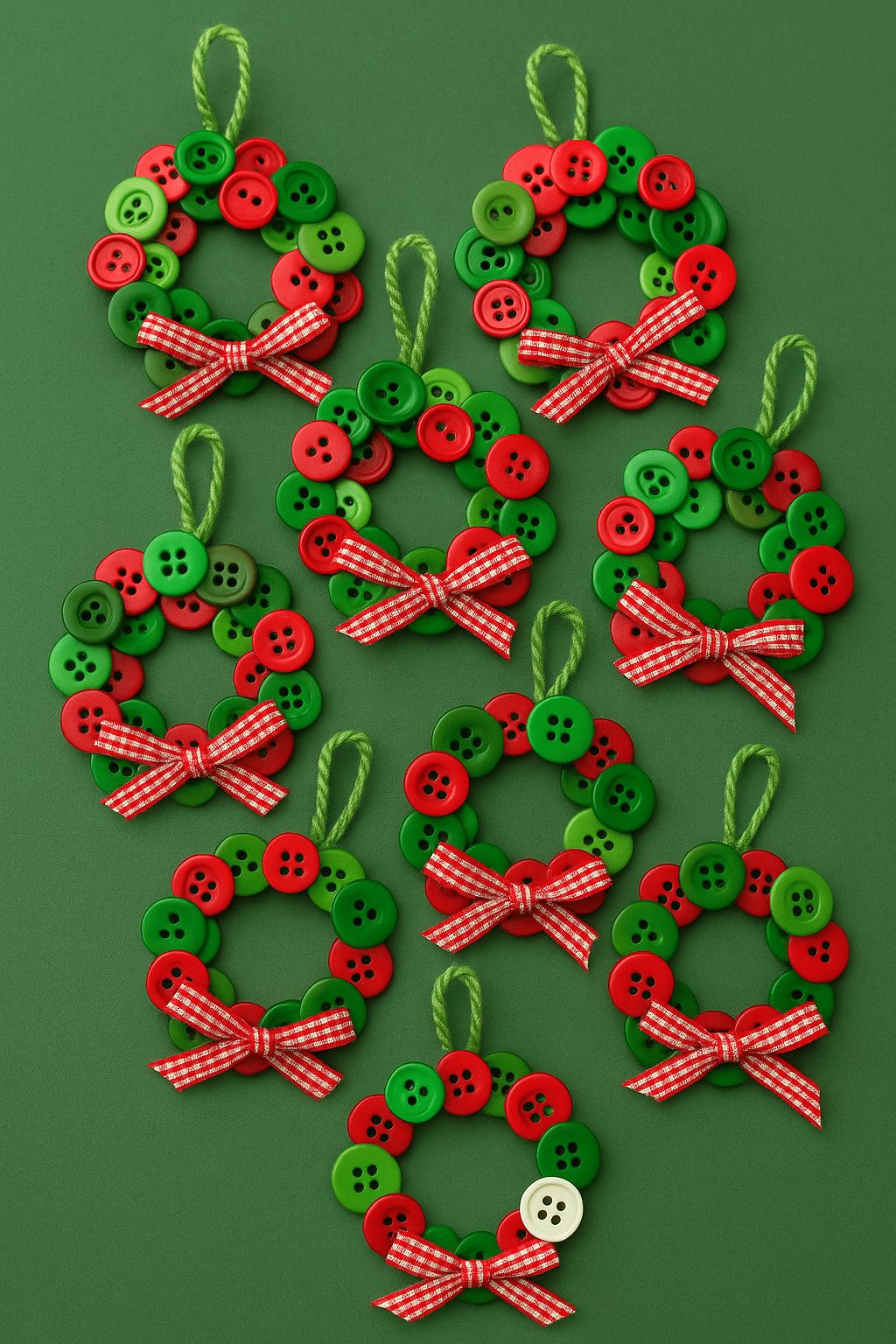 christmas button crafts ideas 4