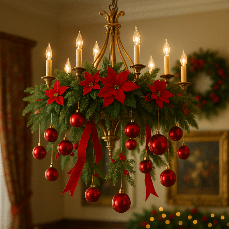 christmas chandelier ideas 1