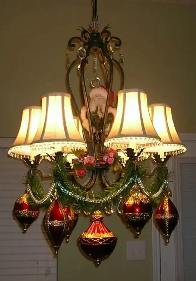 Christmas Chandelier Ideas: Transform Your Holiday Lighting Into a Magical Centerpiece christmas chandelier ideas 2