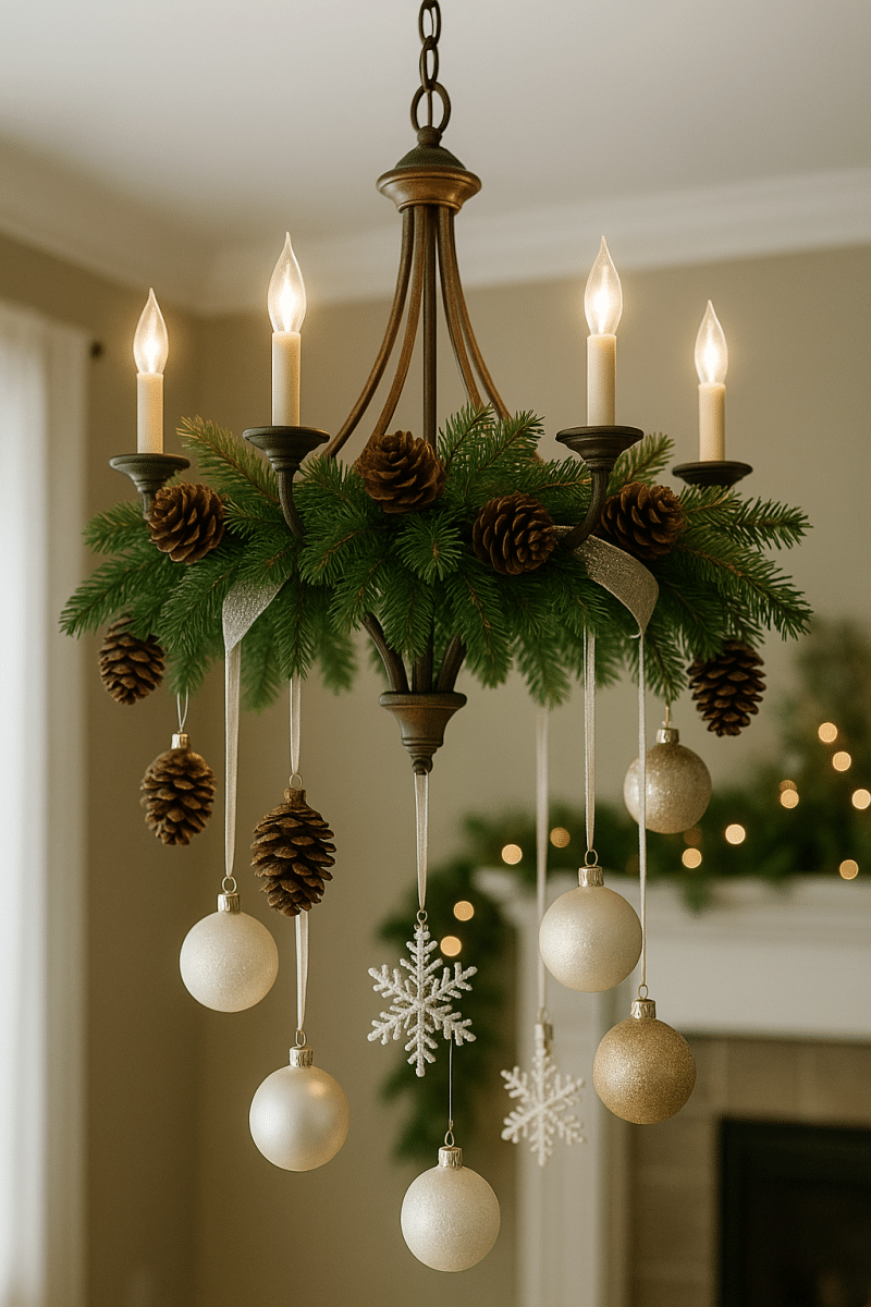 christmas chandelier ideas 4