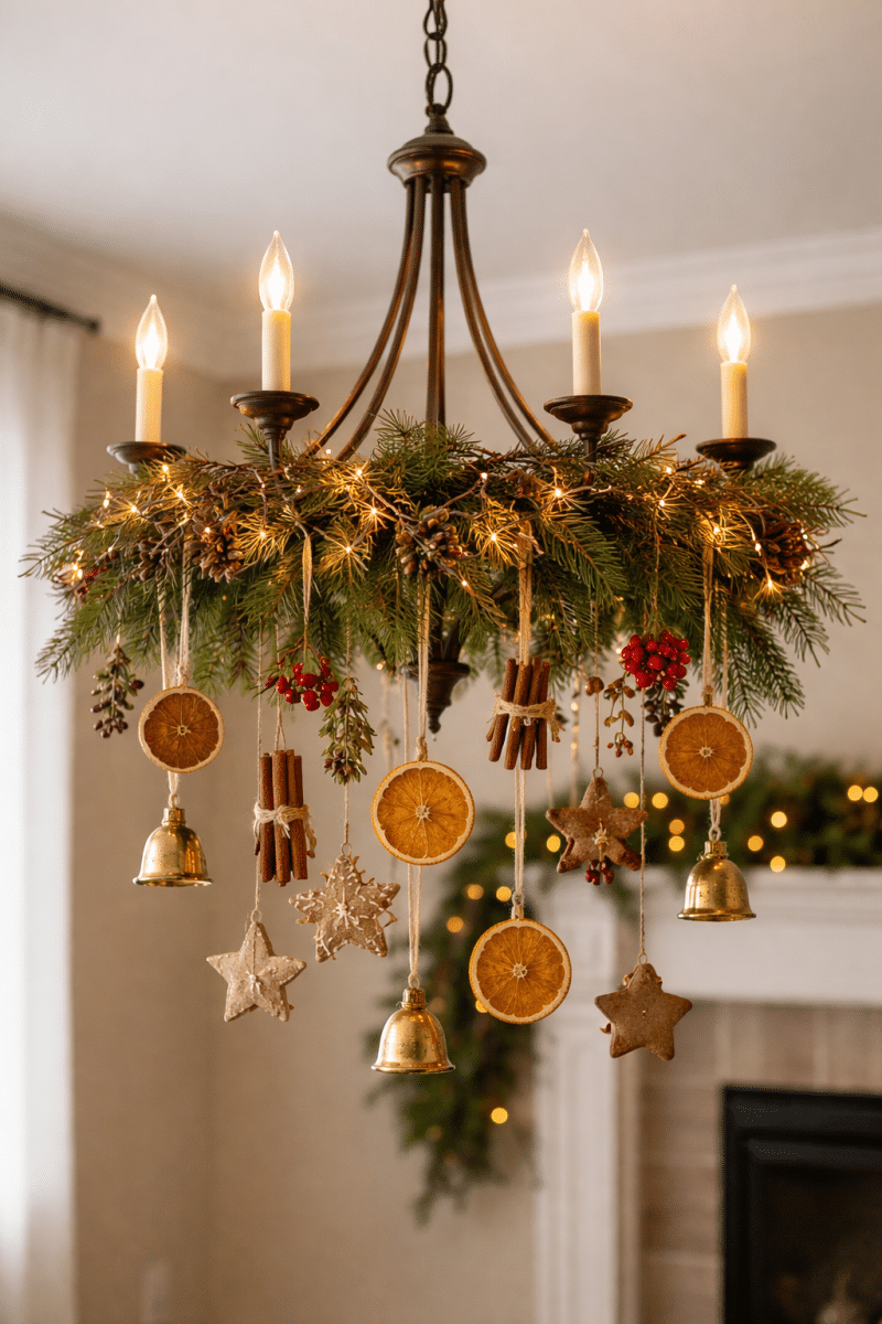 christmas chandelier ideas 5