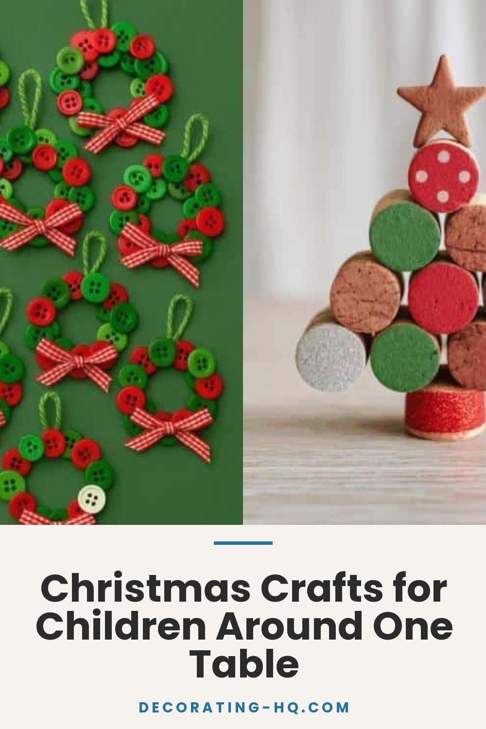 Christmas Crafts for Children Around One Table
