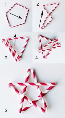 christmas decoration made with straws 10