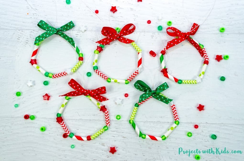 christmas decoration made with straws 12