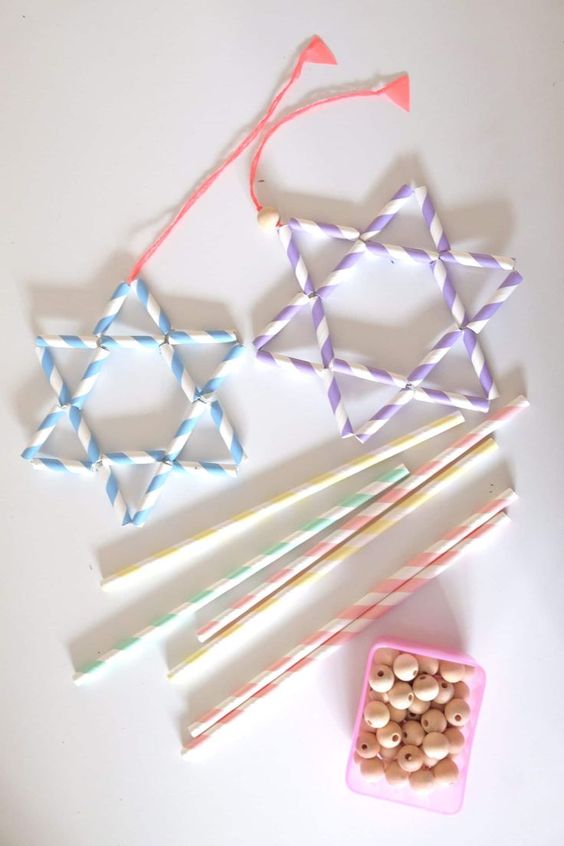 christmas decoration made with straws 6