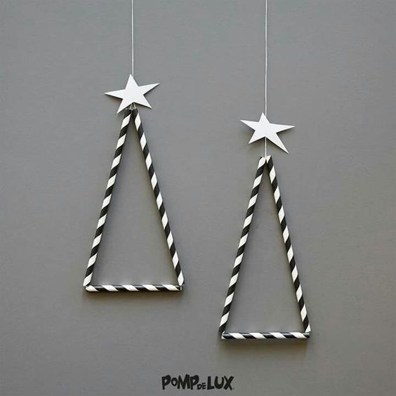 christmas decoration made with straws 8