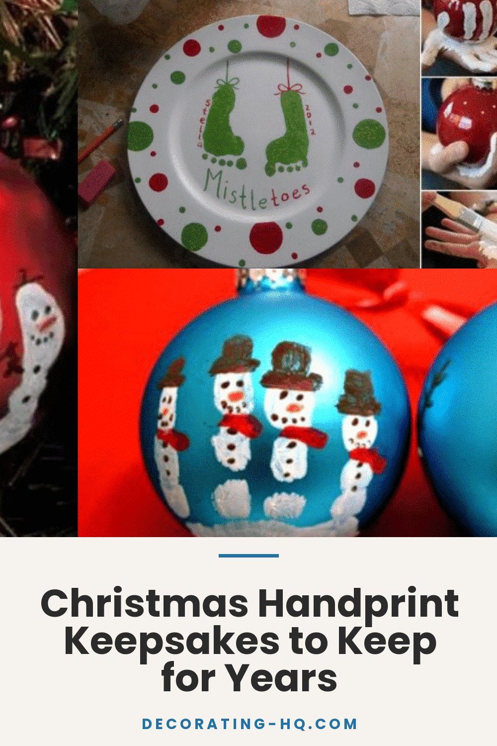Christmas Handprint Keepsakes to Keep for Years