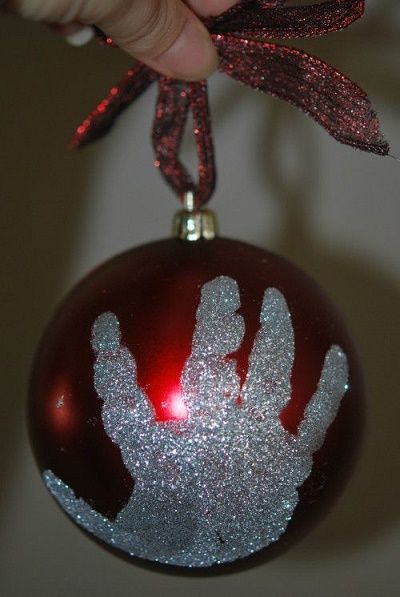 christmas decoration with finger print 4