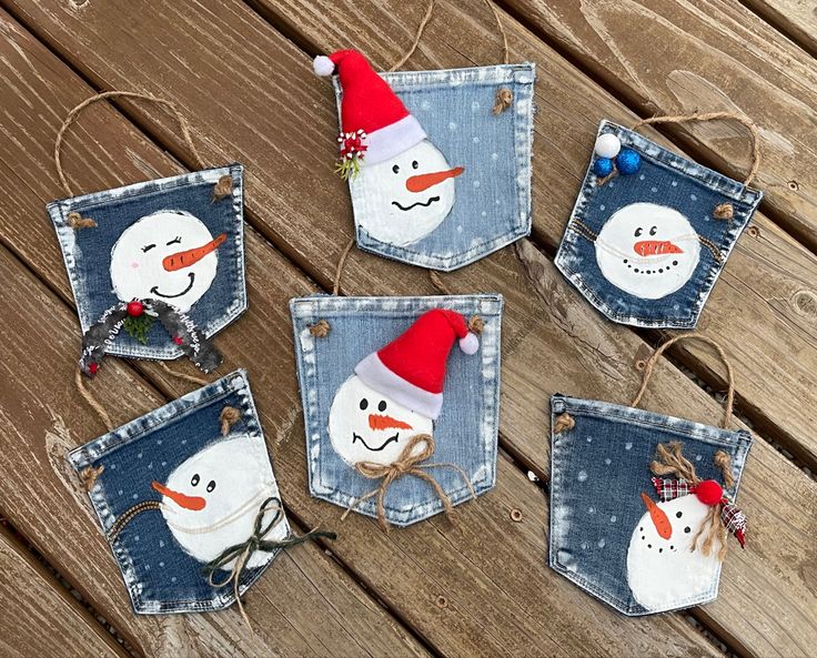 christmas decoration with recycled jeans 1