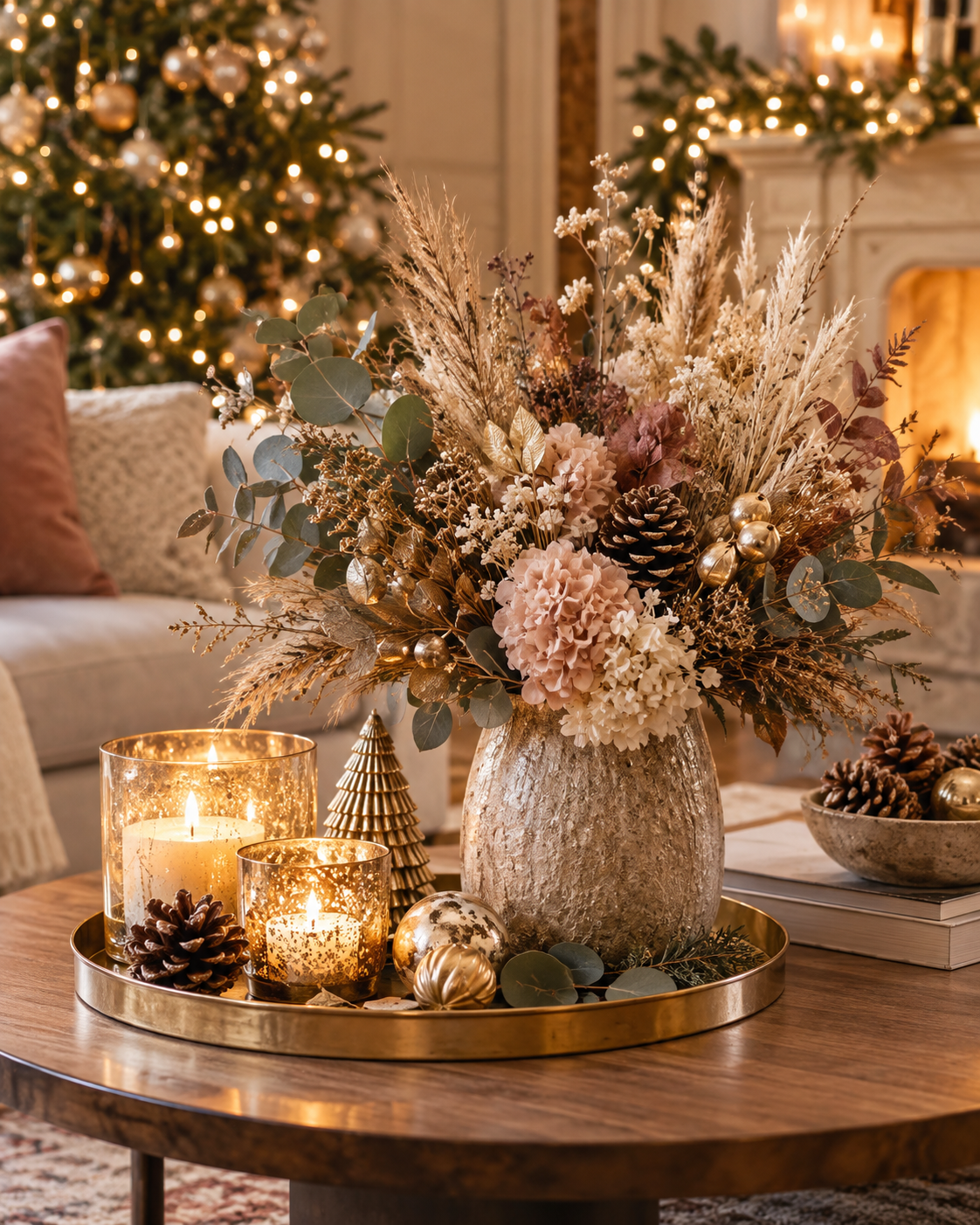 Christmas Decorations with Dried Bouquets for Your Home Christmas Decorations with Dried Bouquets for Your Home christmas decorations with dried bouquets 6