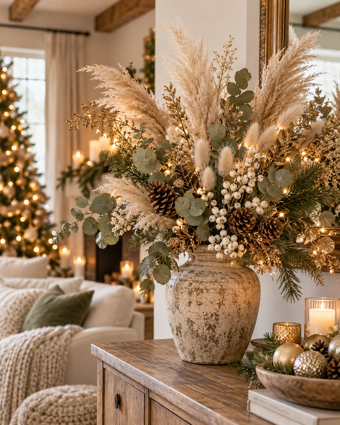 Christmas Decorations with Dried Bouquets for Your Home Christmas Decorations with Dried Bouquets for Your Home christmas decorations with dried bouquets