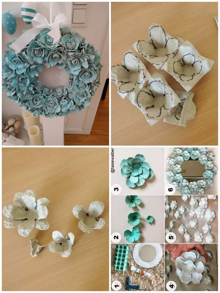 christmas decorations with egg boxes 10