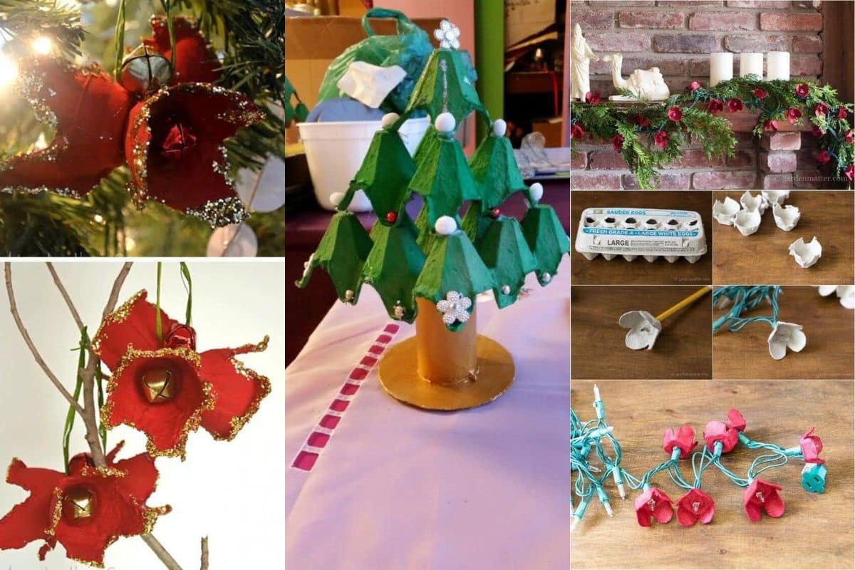 christmas decorations with egg boxes 11