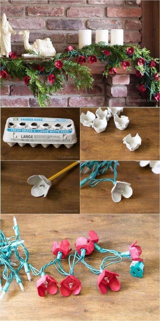 christmas decorations with egg boxes 7