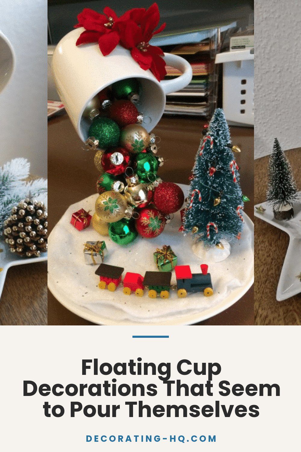 Floating Cup Decorations That Seem to Pour Themselves