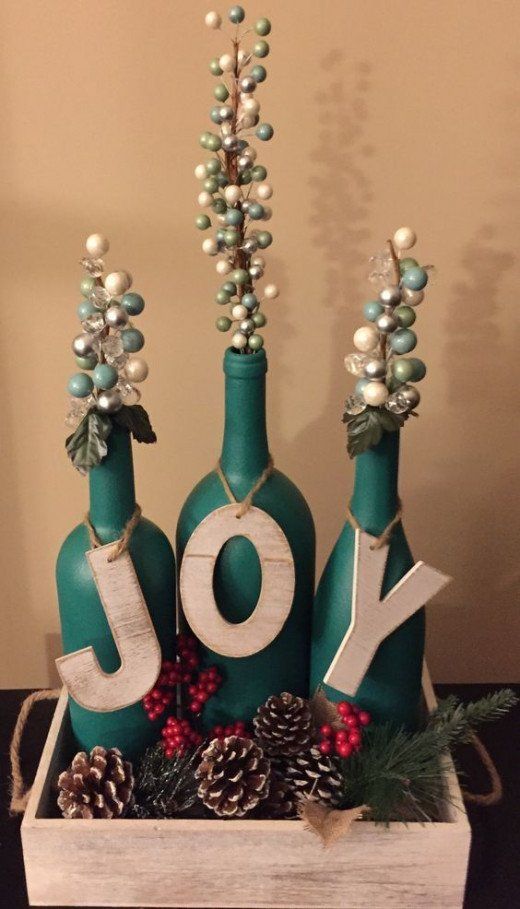 christmas decorations with glass bottles 6