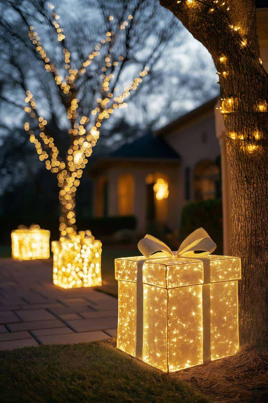 christmas garden tree decor 1