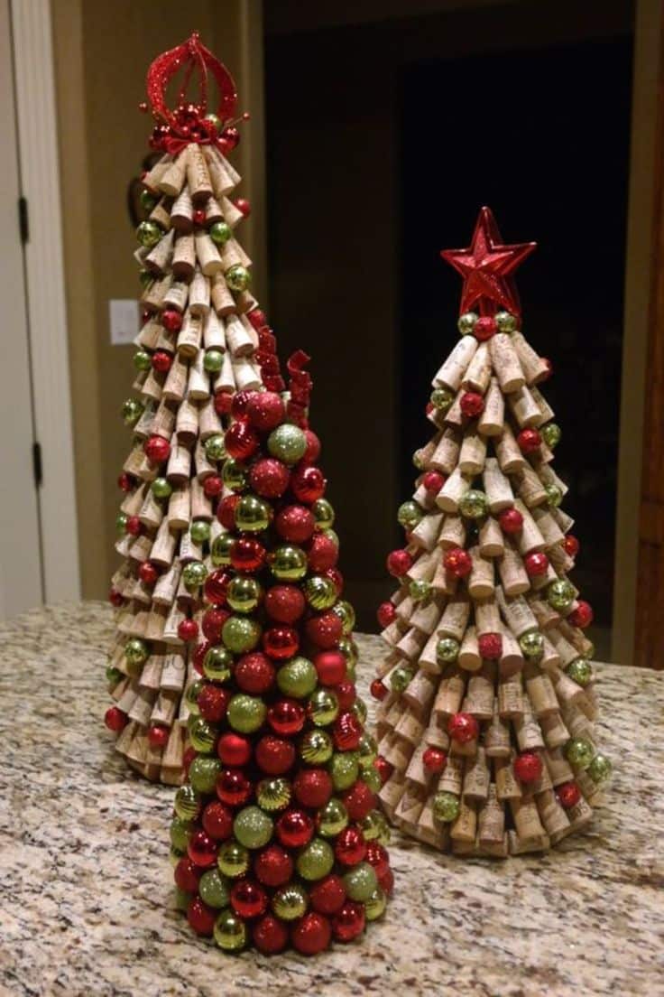 christmas ideas with cork stoppers