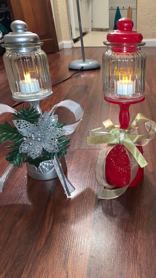 christmas lanterns made with a jar 2