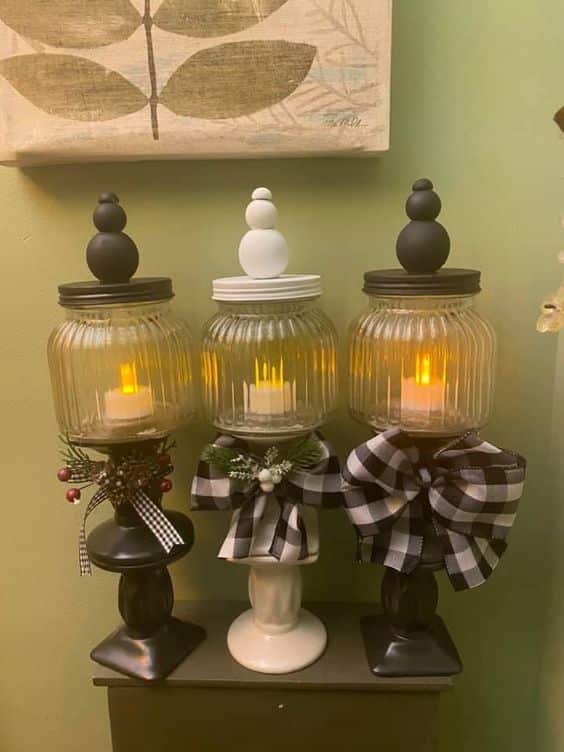 Fantastic ideas of Christmas Lanterns made with a jar