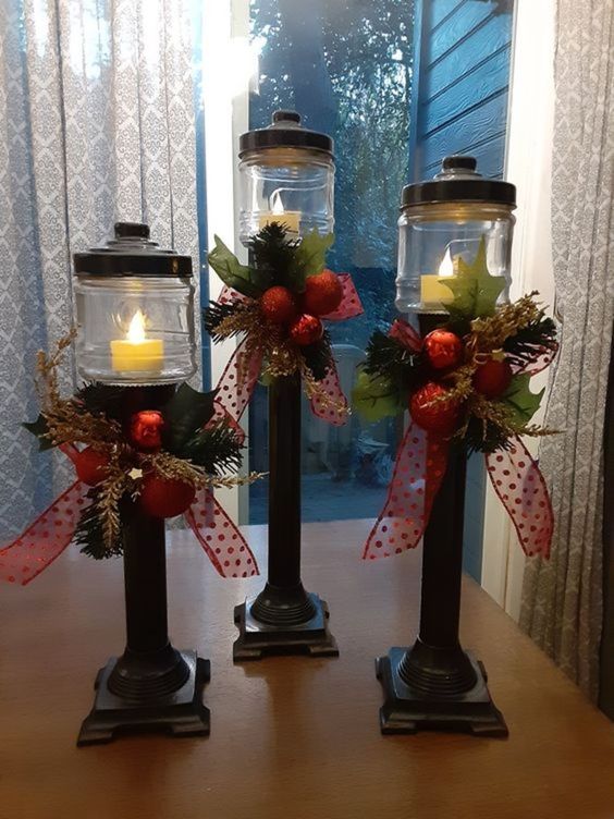 christmas lanterns made with a jar 8
