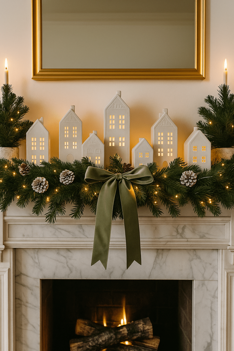 christmas mantle decor ideas 3