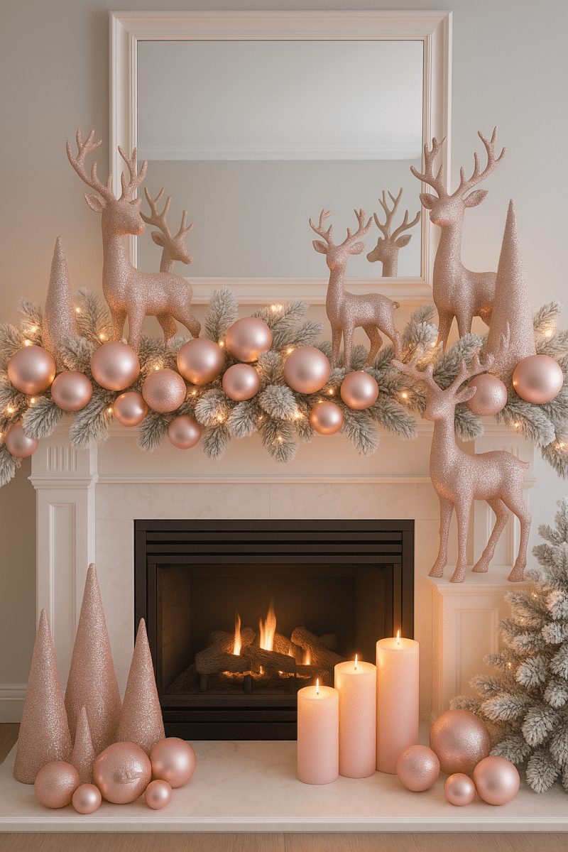christmas mantle decor ideas 5