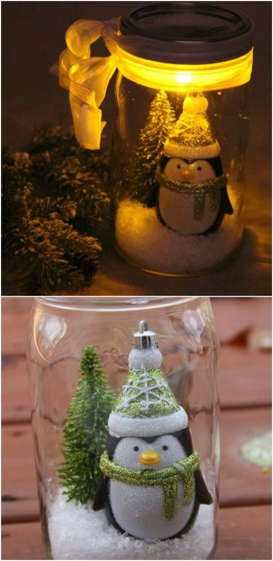 15+ DIY Christmas Mason jars