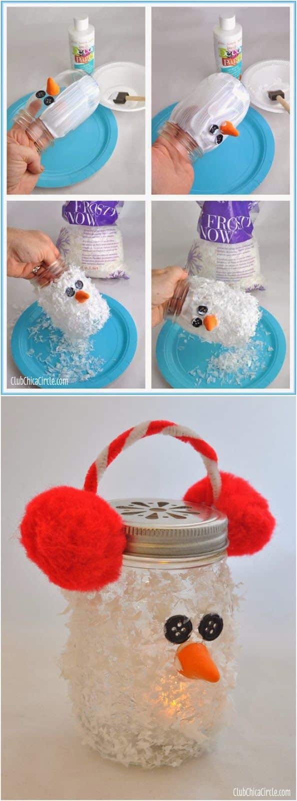 15+ DIY Christmas Mason jars