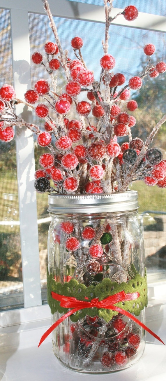 15+ DIY Christmas Mason jars