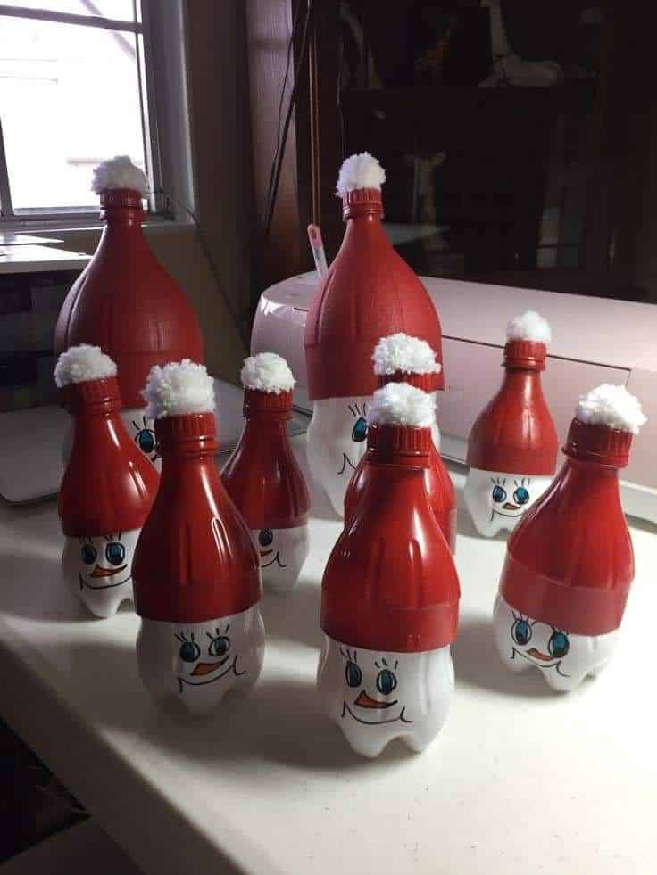 christmas ornaments made with plastic bottles 1