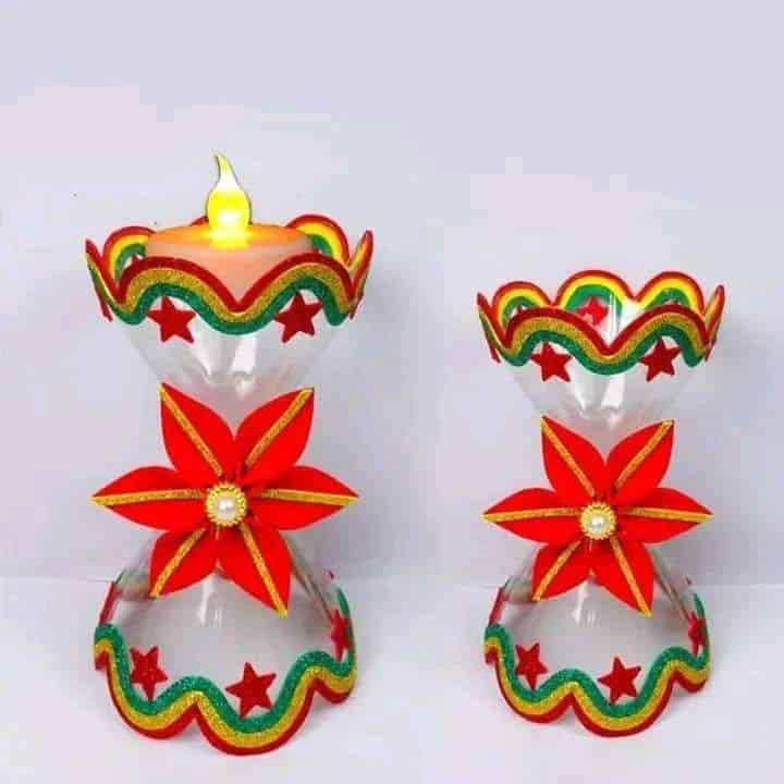 christmas ornaments made with plastic bottles 10