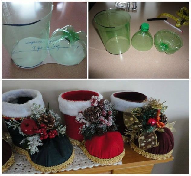 christmas ornaments made with plastic bottles 4