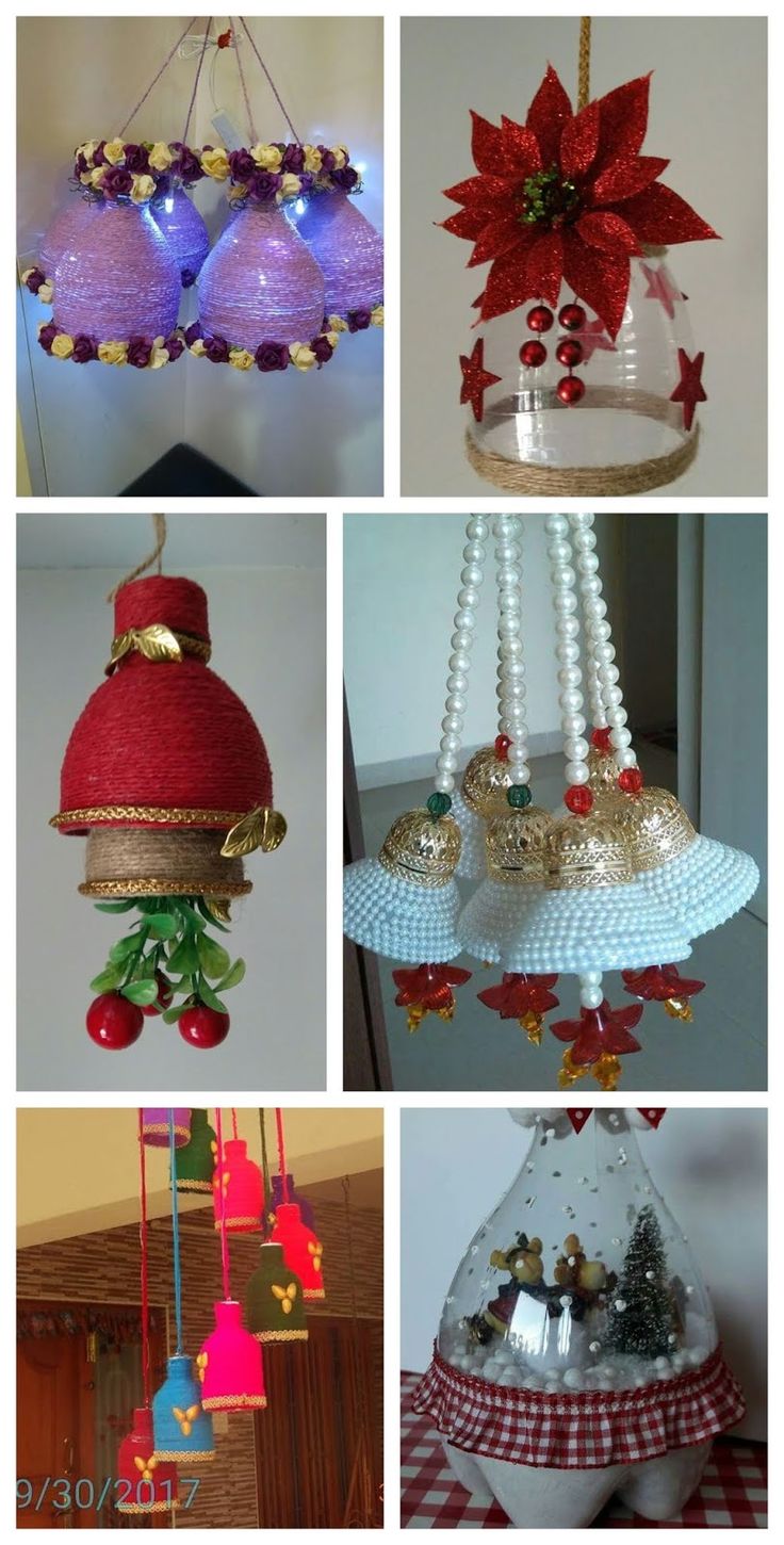 christmas ornaments made with plastic bottles 9