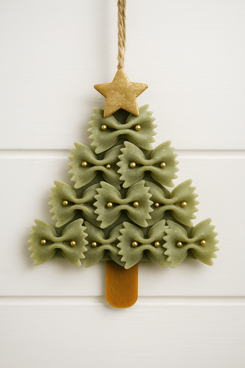 christmas ornaments to make with pasta 1