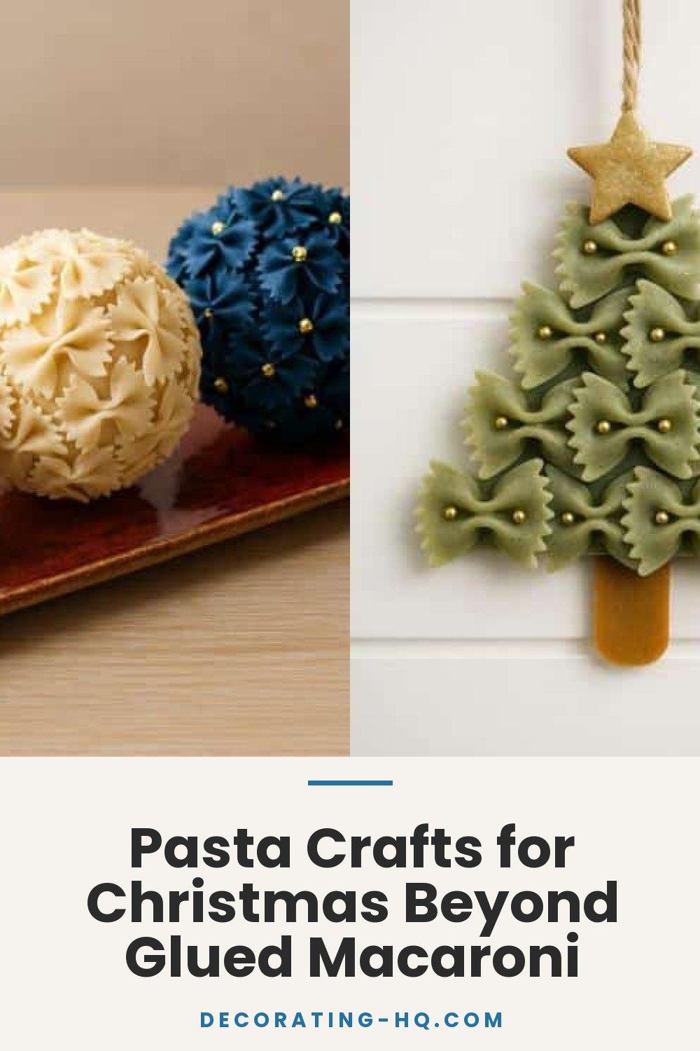 Pasta Crafts for Christmas Beyond Glued Macaroni