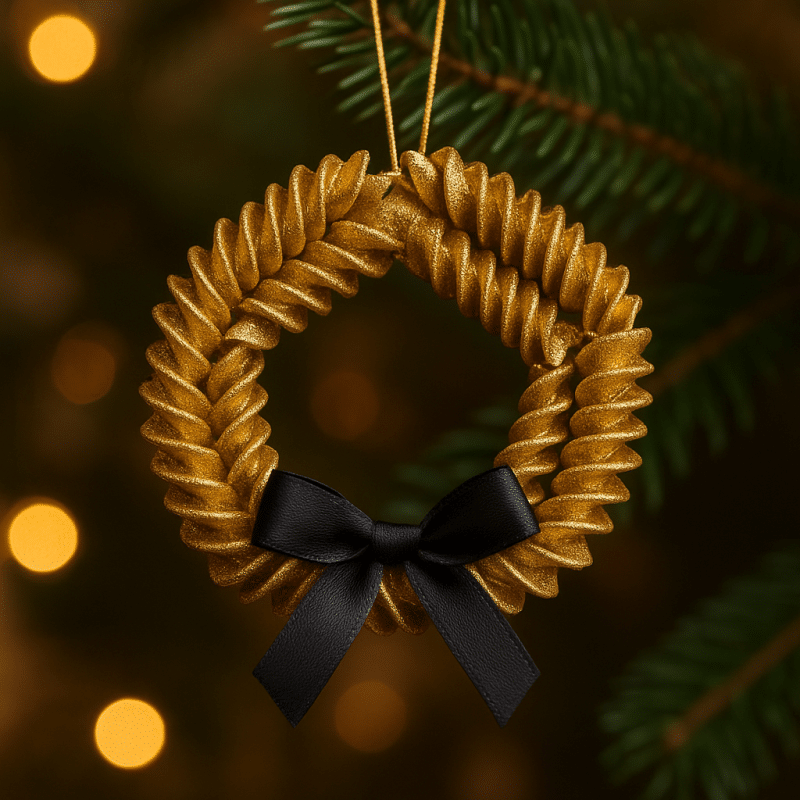 christmas ornaments to make with pasta 5