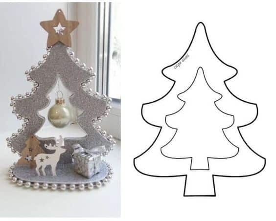 christmas tree ornaments cardboard and foam 8