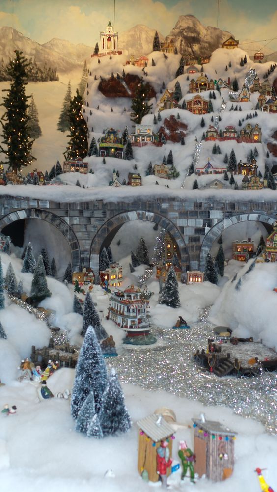 christmas village ideas 8