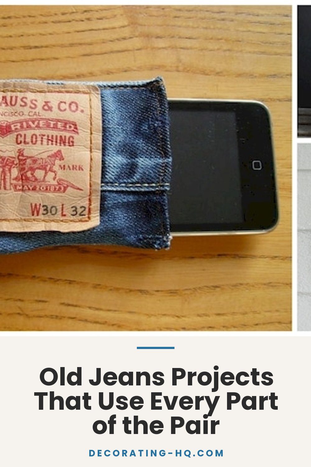 Old Jeans Projects That Use Every Part of the Pair