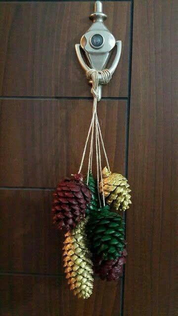 Colorful Handmade Mobile with Pine Cones: A Charming DIY Nature Craft Colorful Handmade Mobile with Pine Cones: A Charming DIY Nature Craft colorful handmade mobile with pine cones 2