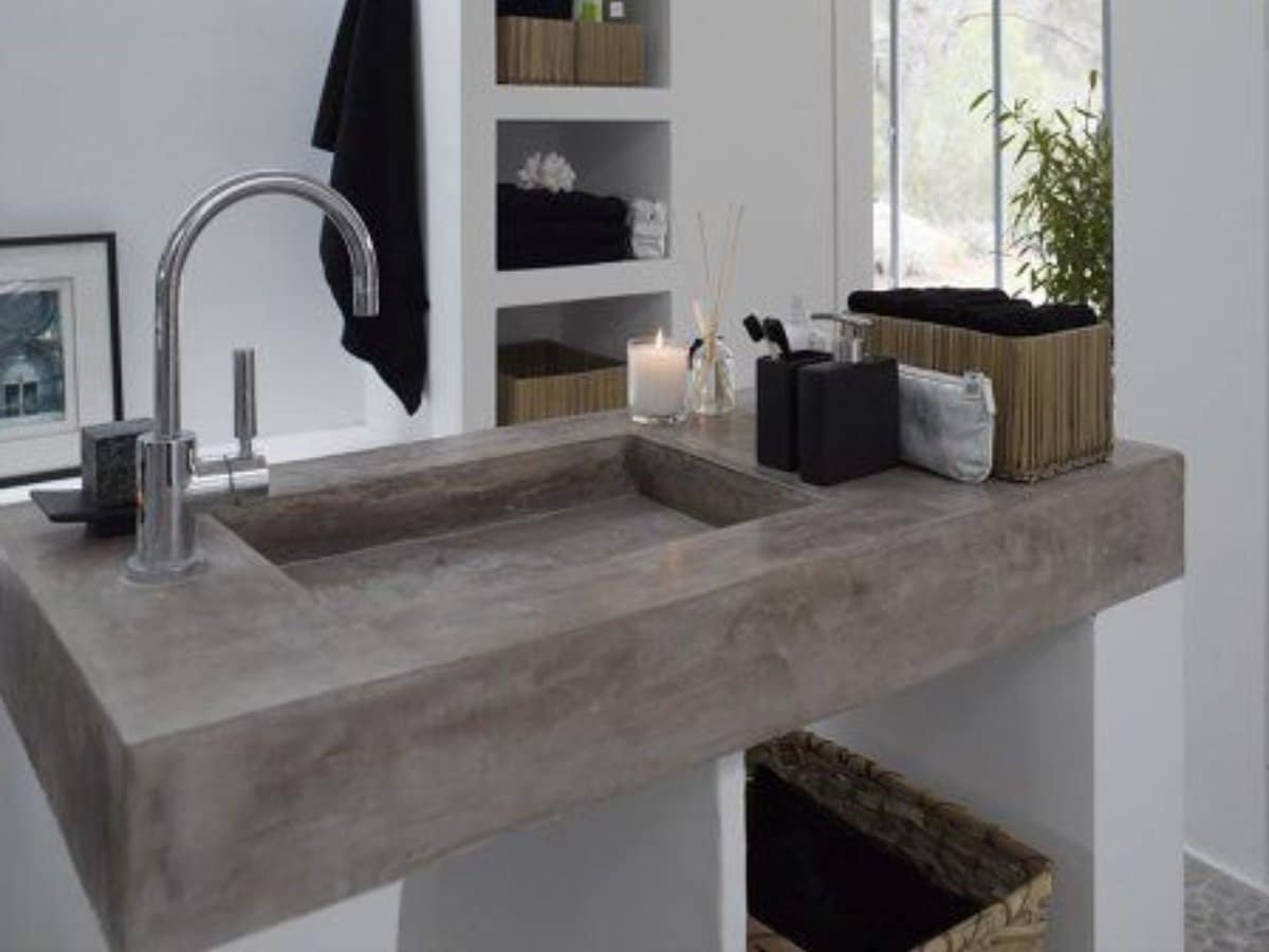 concrete sink ideas bathroom 10