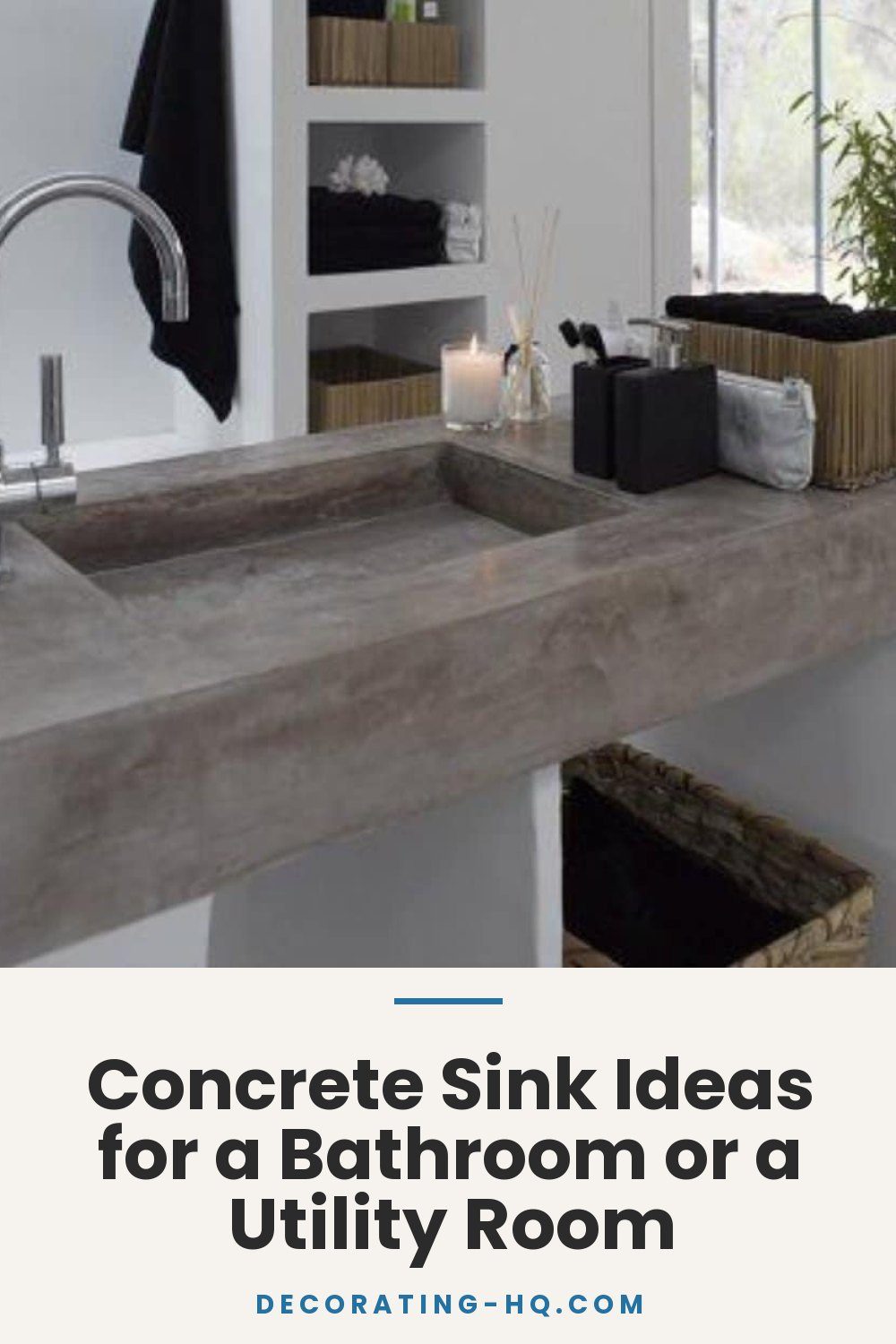 Concrete Sink Ideas for a Bathroom or a Utility Room