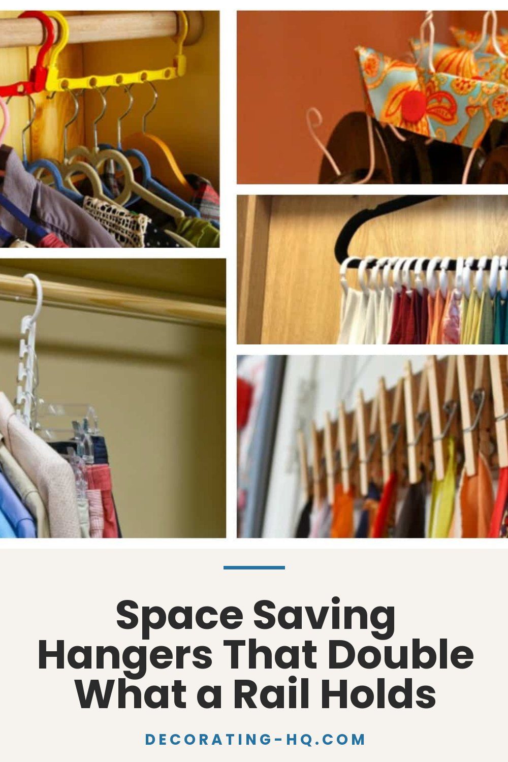 Space Saving Hangers That Double What a Rail Holds