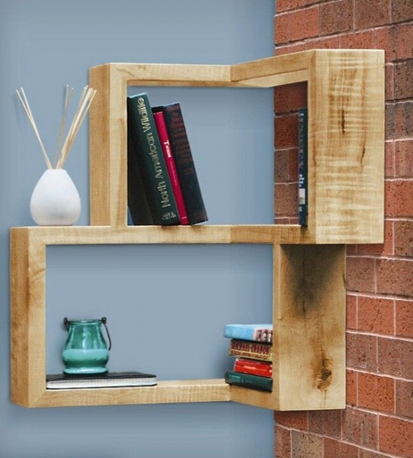 15+ Fascinating Corner Shelves