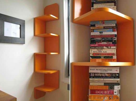 15+ Fascinating Corner Shelves