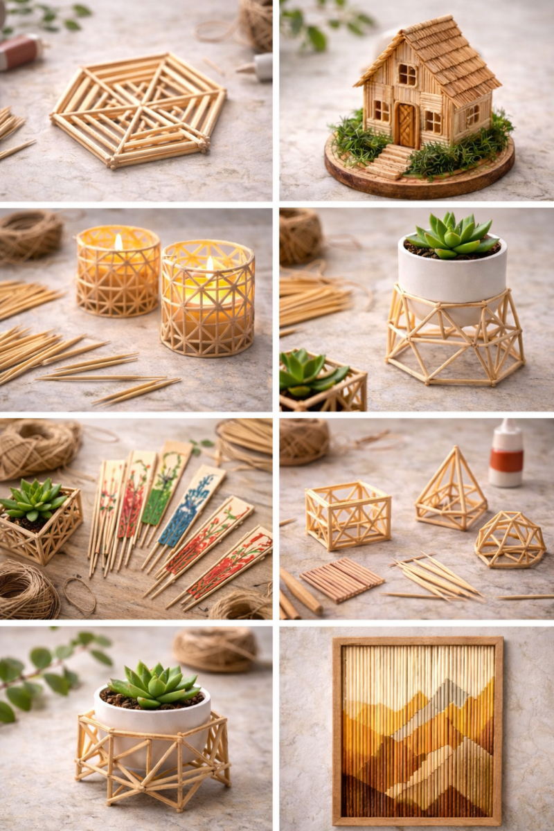 Craft Ideas Using Toothpicks for Creative Fun craft ideas using toothpicks 7